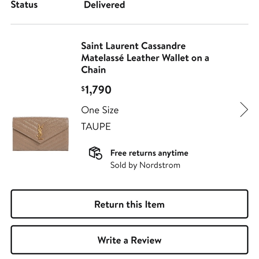 Saint Laurent Wallet on a Chain